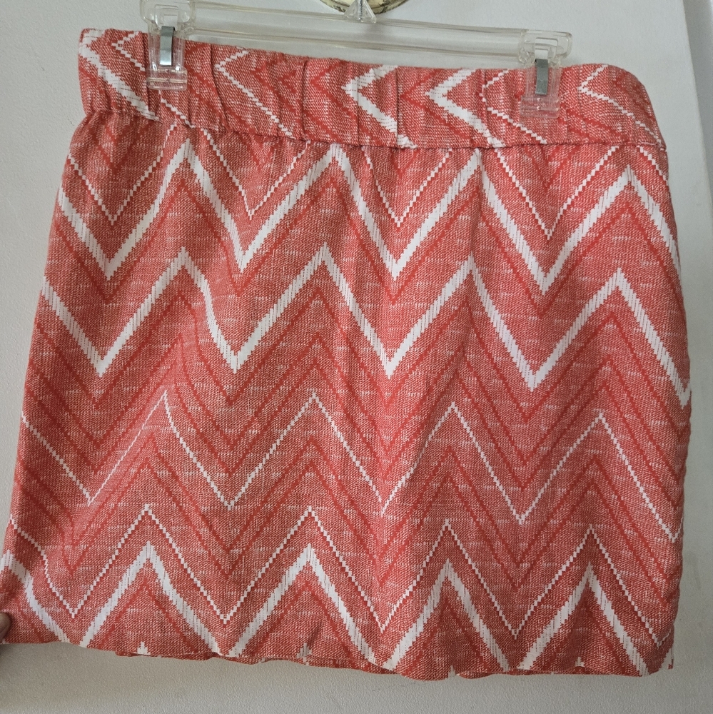 Banana Republic Pink and White Bubble Mini Skirt